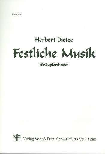 Festliche Musik  für Zupforchester  Mandola