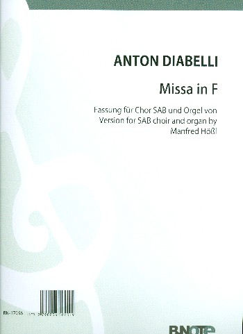 Missa in F  für gem Chor (SAB) und Orgel  Partitur