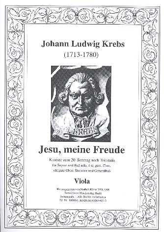 Jesu meine Freude, Viola  für Soli, gem Chor, Oboe, Streicher und Bc  Viola