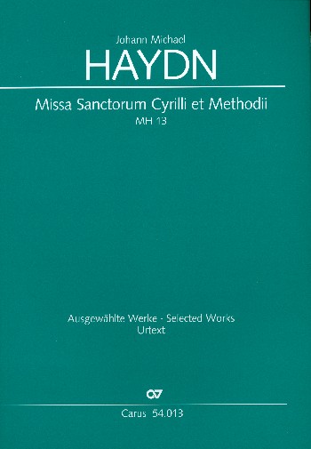 Missa sanctorum Cyrilli et Methodii MH13  für Soli, gem Chor und Orchester  Partitur