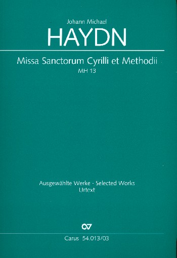 Missa sanctorum Cyrilli et Methodii MH13  für Soli, gem Chor und Orchester  Klavierauszug