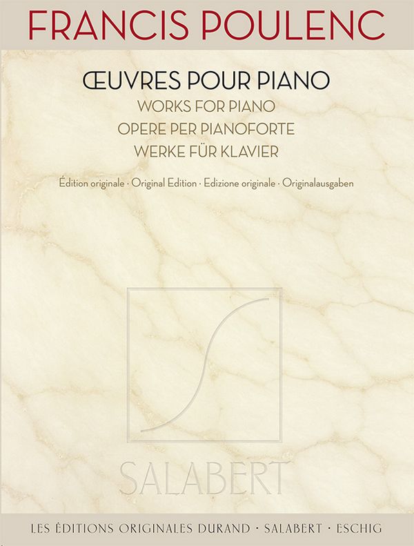 Oeuvres &nbsp;&nbsp;pour piano&nbsp;&nbsp;