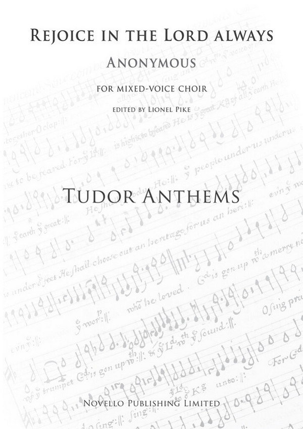 Rejoice in the Lord always&nbsp;&nbsp;for mixed chorus and organ&nbsp;&nbsp;score