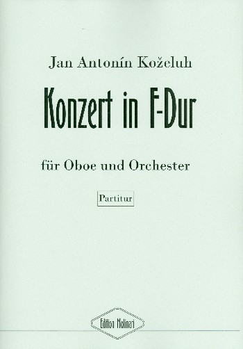 Konzert F-Dur  für Oboe und Orchester  Partitur