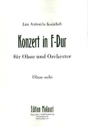 Konzert F-Dur  für Oboe und Orchester  Oboe