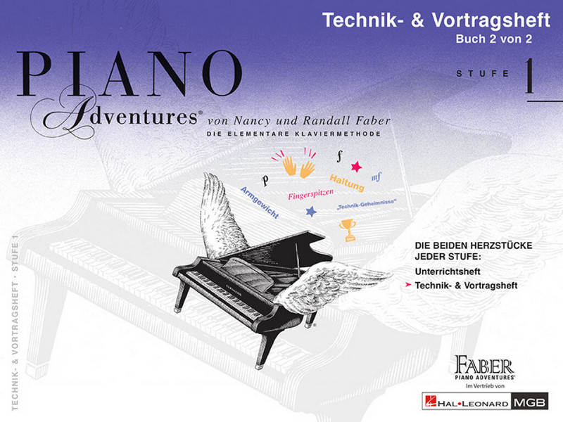 Piano Adventures Stufe 1 - Technik- und Vortragsheft Band 2&nbsp;&nbsp;für Klavier&nbsp;&nbsp;