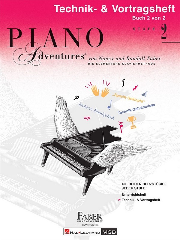 Piano Adventures Stufe 2 - Technik- und Vortragsheft Band 2&nbsp;&nbsp;für Klavier&nbsp;&nbsp;