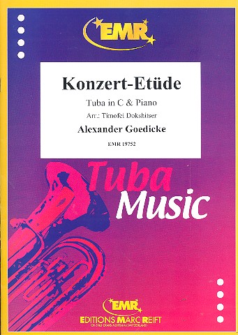 Konzert-Etüde  für Tuba in C und Klavier  