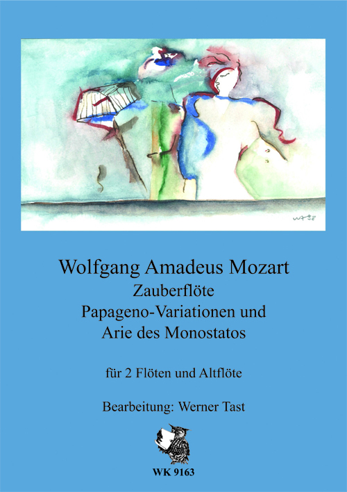 Papageno-Variationen und Arie des Monostatos&nbsp;&nbsp;für 2 Flöten und Altflöte&nbsp;&nbsp;Partitur und Stimmen