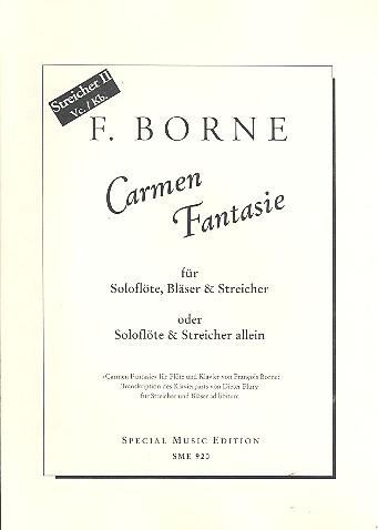 Carmen-Fantasie  für Flöte und Streicher (Bläser ad lib)  Spielpartitur Violoncello/Kontrabass