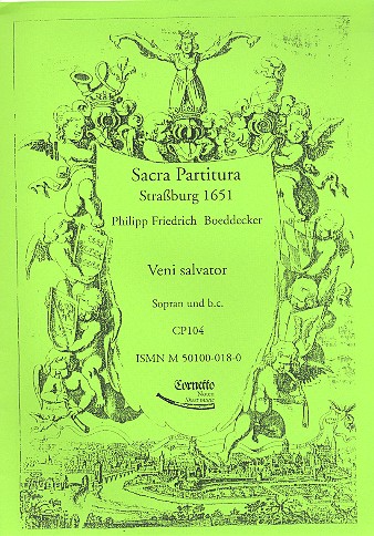 Veni Salvator  für Sopran und  Bc  2 Partituren (Bc nicht ausgesetzt)