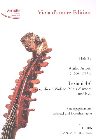 Lezioni 4-6  für Viola d'amore (skordierte Violine) und Bc  Partitur und Stimmen (Bc nicht ausgesetzt/nicht bezeichnet)
