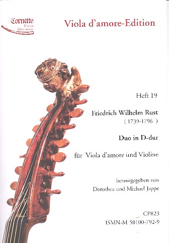 Duo D-Dur  für Viola d'amore und Violine  Partitur und Stimme