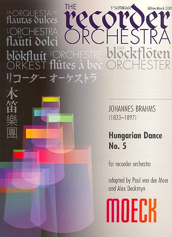 Ungarischer Tanz Nr.5&nbsp;&nbsp;für Blockflöten-Ensemble&nbsp;&nbsp;Partitur und Stimmen