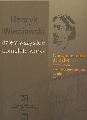 2 Mazurkas de salon op.12  pour violon et piano  