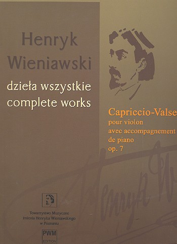 Capriccio - Valse op.7  pour violon et piano  