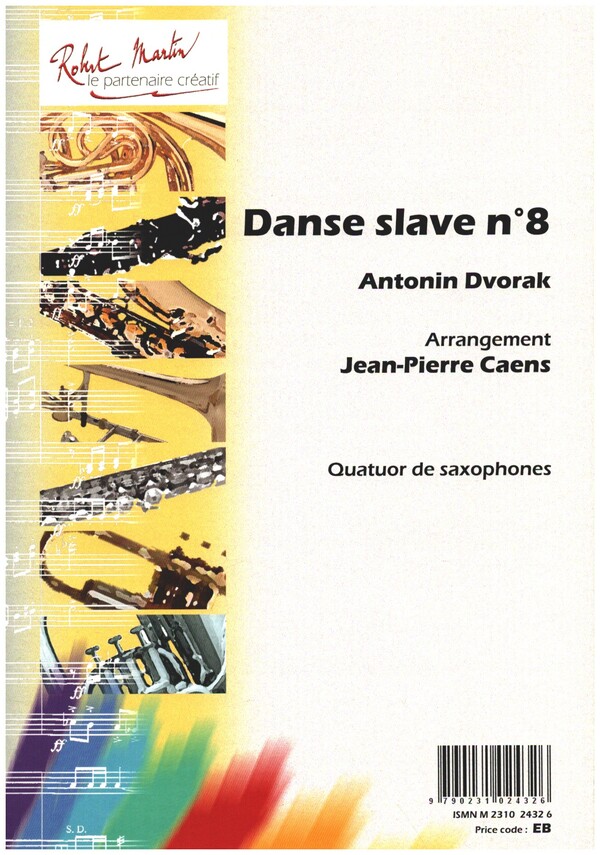 Danse slave no.8  pour 4 saxophones  partition et parties