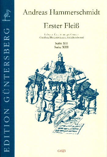 Erster Fleiss Suiten Nr.12 und 13  für 5-stimmiges Consort-Ensemble  Partitur und Stimmen