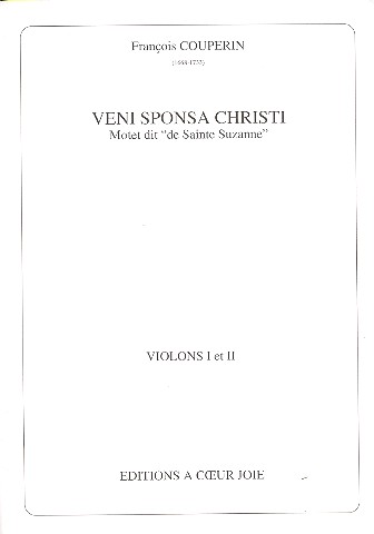 Veni sponsa Christi  pour choeur mixte et orchestre  violons 1 et 2