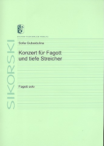 Konzert  für Fagott und tiefe Streicher  Fagott solo