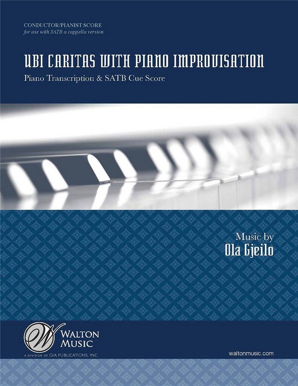 Ubi caritas&nbsp;&nbsp;for mixed chorus and piano&nbsp;&nbsp;score