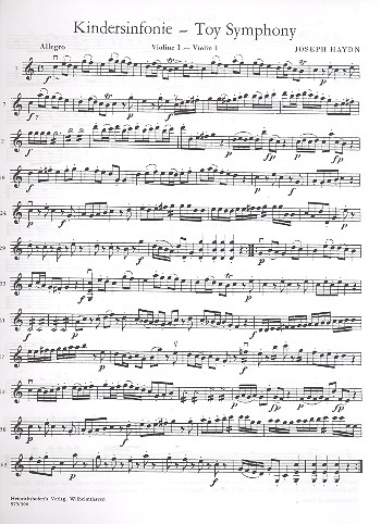 Kindersinfonie&nbsp;&nbsp;für Orchester&nbsp;&nbsp;Violine 1