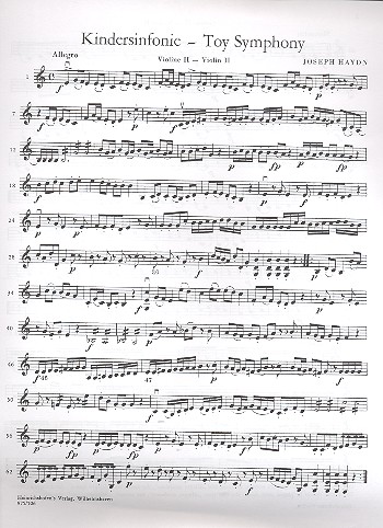 Kindersinfonie&nbsp;&nbsp;für Orchester&nbsp;&nbsp;Violine 2