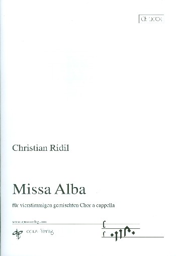 Missa Alba  für gem Chor a cappella  Partitur