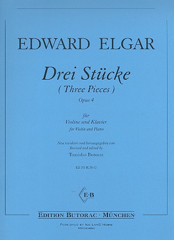 3 Stücke op.4  für Violine und Klavier  