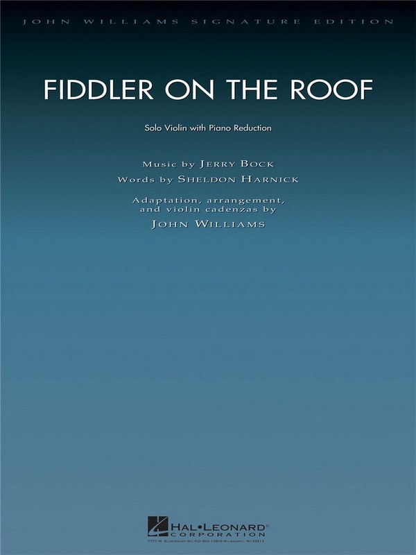 Fiddler on the Roof (Film):  for violin and piano  