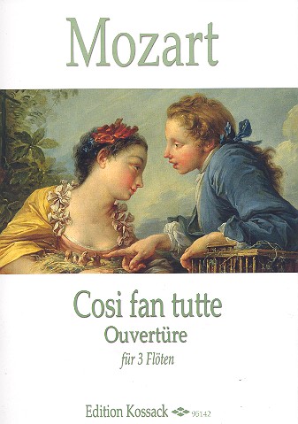 Ouvertüre zu Cosi fan tutte  für 3 Flöten  Partitur und Stimmen