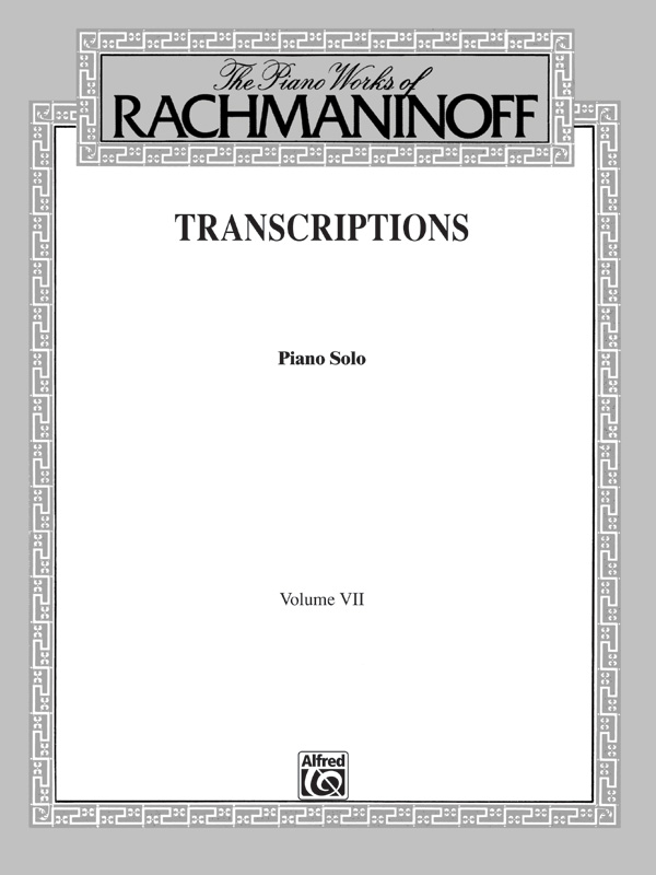 Transcriptions vol.7  for piano solo  