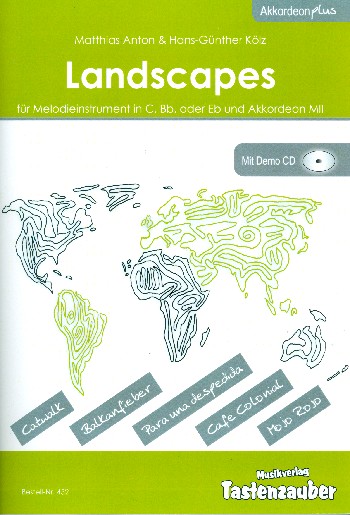 Landscapes (+CD)  für Melodieinstrument in C, B oder Es und Akkordeon  