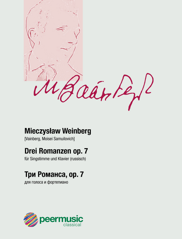 Drei Romanzen op.7&nbsp;&nbsp;für Singstimme und Klavier (russisch)&nbsp;&nbsp;