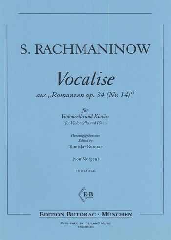 Vocalise op.34,14  für Violoncello und Klavier  