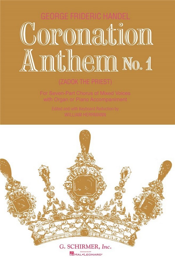 Coronation Anthem no.1&nbsp;&nbsp;for mixed chorus and organ (piano)&nbsp;&nbsp;score