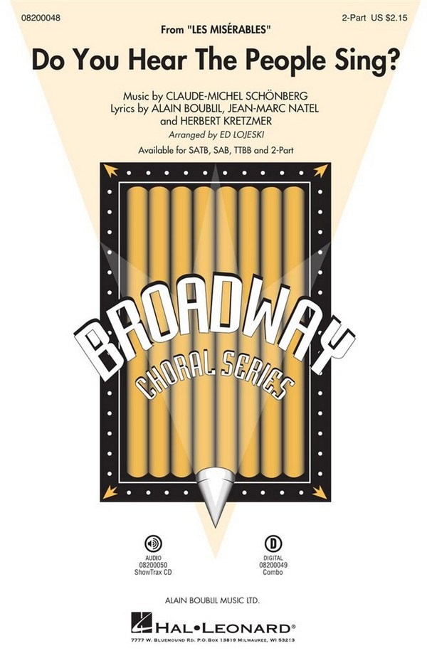 Do you hear the People sing  for 2-part chorus and instruments  vocal score