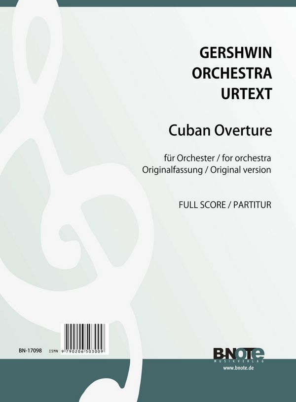 Cuban Ouverture  für Orchester  Partitur