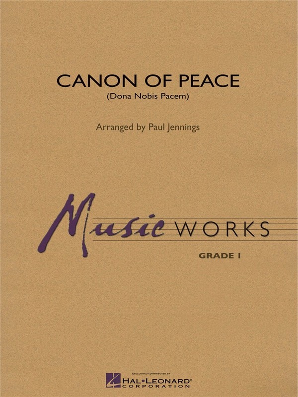 Canon of Peace&nbsp;&nbsp;for concert band&nbsp;&nbsp;score and parts