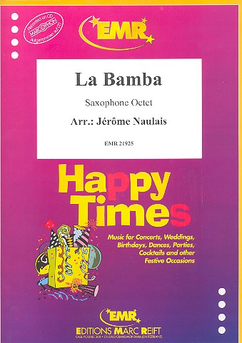 La bamba&nbsp;&nbsp;für 8 Saxophone (Ensemble)&nbsp;&nbsp;Partitur und Stimmen