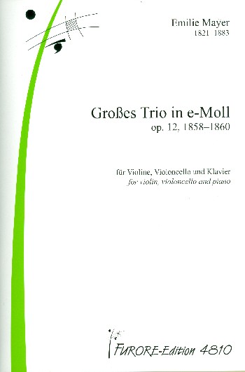 Grosses Trio e-Moll op.12  für Violine, Violoncello und Klavier  Stimmen
