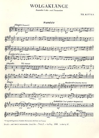 Wolgaklänge&nbsp;&nbsp;für Zupforchester&nbsp;&nbsp;Mandola