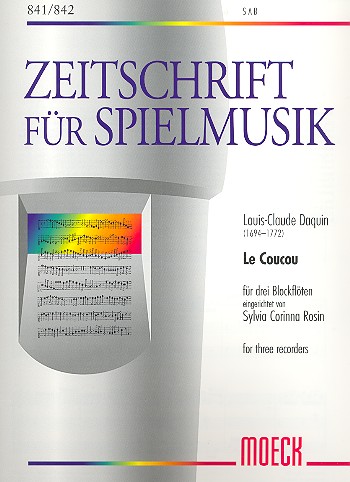 Le coucou  für 3 Blockflöten (SAB)  Partitur und Stimmen