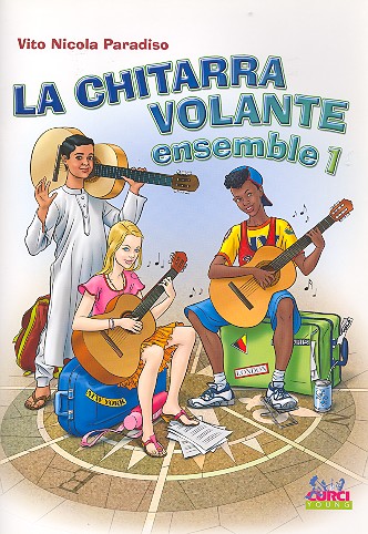 La chitarra volante - Ensemble vol.1  per 3-4 chitarre (ensemble) (basso ad lib)  paritura e parti