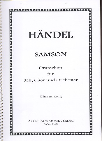Samson HWV57&nbsp;&nbsp;für Soli, gem Chor und Orchester&nbsp;&nbsp;Chorpartitur