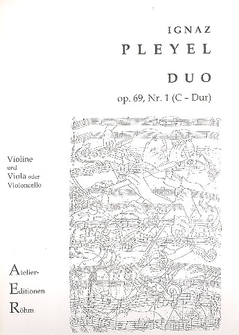 Duo C-Dur op.69,1  für Violine und Viola (Violoncello)  Stimmen