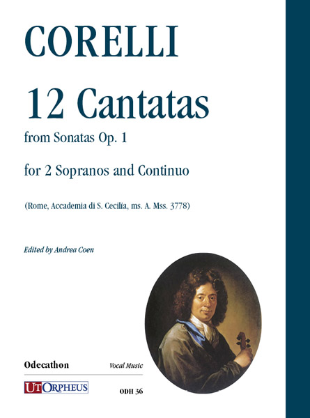 12 Cantatas from Sonatas op.1  for 2 sopranos and bc  score