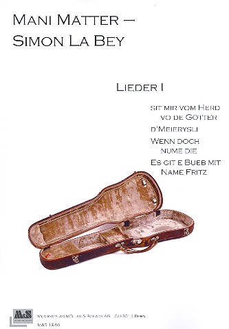 Lieder Band 1  für Chor, Klavier und Bass  Partitur