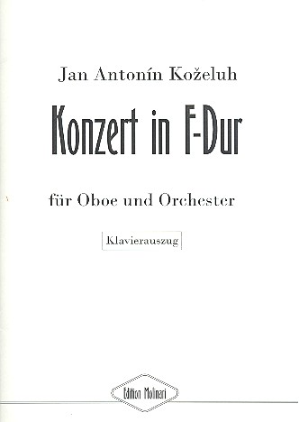 Konzert F-Dur für Oboe und Orchester  für Oboe und Klavier  Klavierauszug