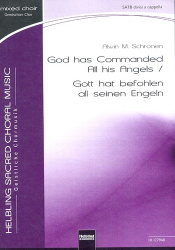 God has commanded all his Angels  für gem Chor a cappella  Partitur (dt/en)